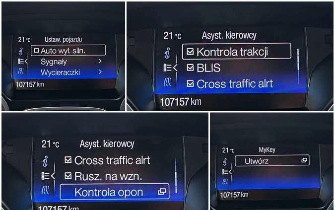 Ford Kuga cena 63900 przebieg: 107157, rok produkcji 2017 z Kałuszyn małe 781